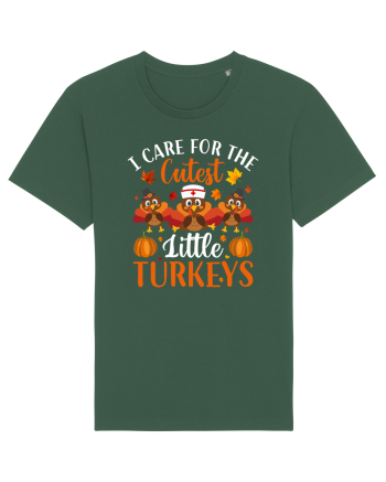 I care for the cutest little turkeys Bottle Green