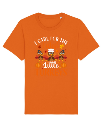 I care for the cutest little turkeys Bright Orange