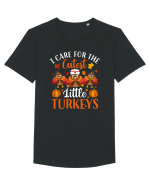 I care for the cutest little turkeys Tricou mânecă scurtă guler larg Bărbat Skater