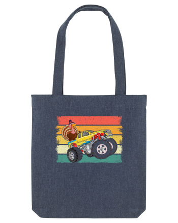 Kids Monster Truck Turkey Sunset Retro Midnight Blue