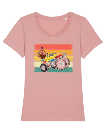 Kids Monster Truck Turkey Sunset Retro Canyon Pink