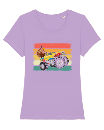 Kids Monster Truck Turkey Sunset Retro Lavender Dawn