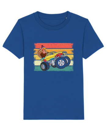 Kids Monster Truck Turkey Sunset Retro Majorelle Blue