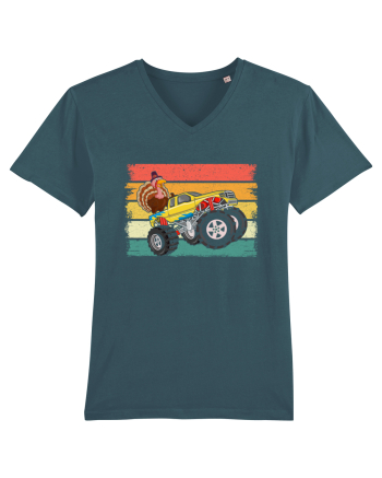Kids Monster Truck Turkey Sunset Retro Stargazer