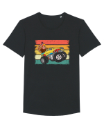 Kids Monster Truck Turkey Sunset Retro Tricou mânecă scurtă guler larg Bărbat Skater