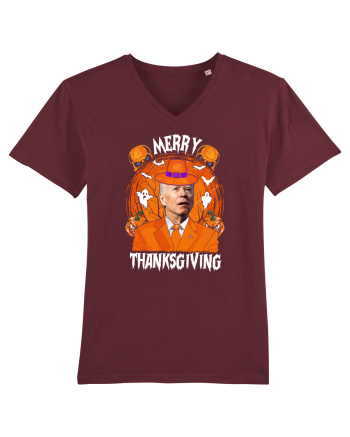Merry Thanksgiving Biden Burgundy