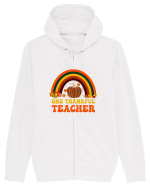 One thankful teacher Hanorac cu fermoar Unisex Connector