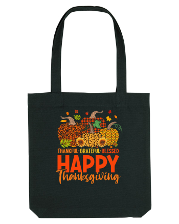 Thankful Grateful Blessed Black