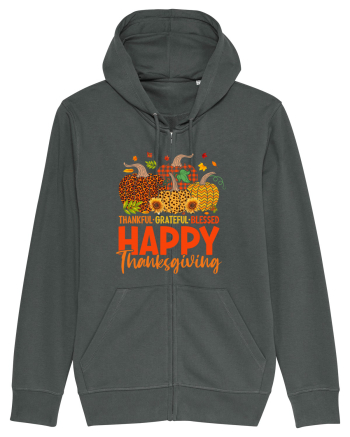 Thankful Grateful Blessed Anthracite