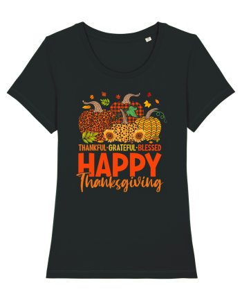 Thankful Grateful Blessed Black