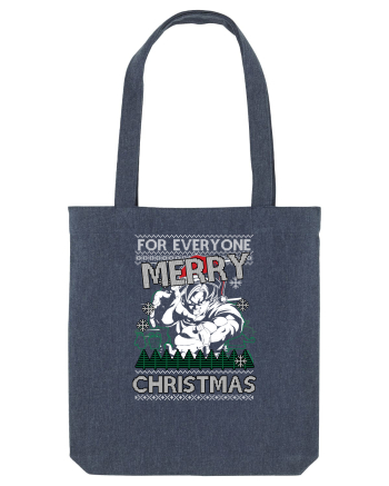 Merry Christmas Anime Style Goku Midnight Blue