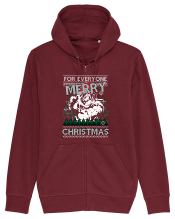 Merry Christmas Anime Style Goku Burgundy