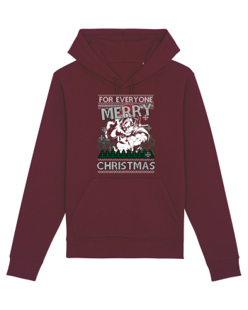 Merry Christmas Anime Style Goku Burgundy