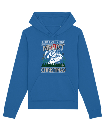 Merry Christmas Anime Style Goku Royal Blue