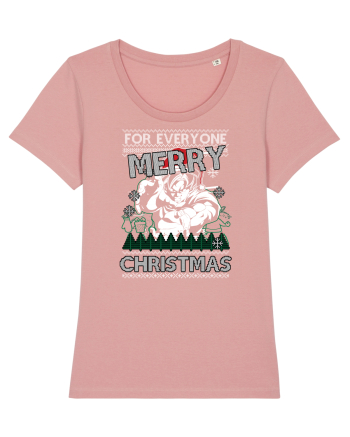 Merry Christmas Anime Style Goku Canyon Pink