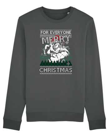 Merry Christmas Anime Style Goku Anthracite