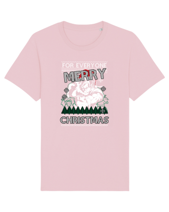 Merry Christmas Anime Style Goku Cotton Pink