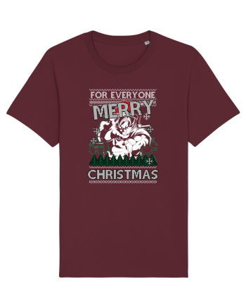 Merry Christmas Anime Style Goku Burgundy