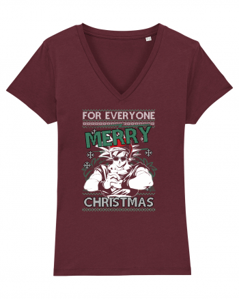 Merry Christmas Anime Burgundy