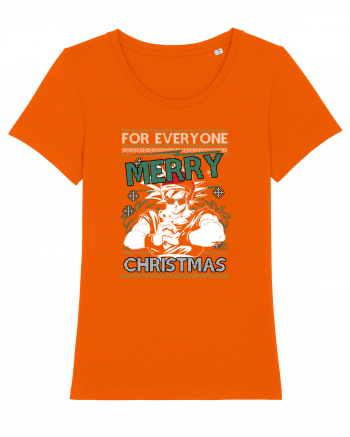 Merry Christmas Anime Bright Orange