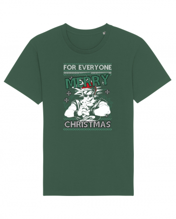 Merry Christmas Anime Bottle Green