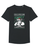Merry Christmas Anime Tricou mânecă scurtă guler larg Bărbat Skater