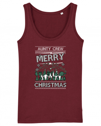 Merry Christmas Aunty Crew Burgundy