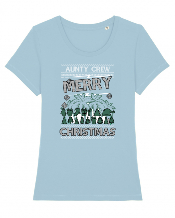 Merry Christmas Aunty Crew Sky Blue