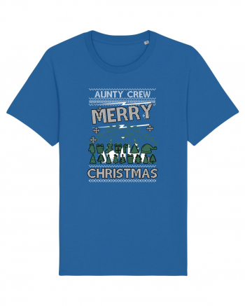 Merry Christmas Aunty Crew Royal Blue