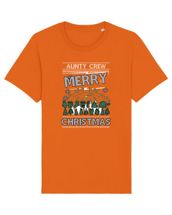 Merry Christmas Aunty Crew Bright Orange