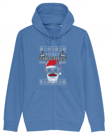 Merry Christmas Badass Santa Bright Blue