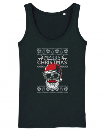 Merry Christmas Badass Santa Black