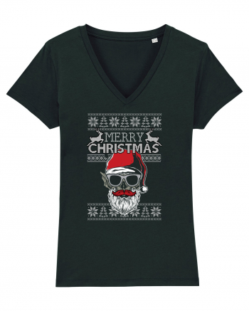 Merry Christmas Badass Santa Black