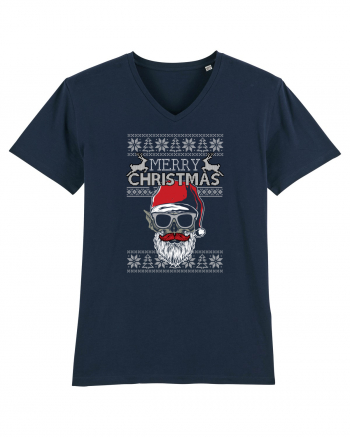 Merry Christmas Badass Santa French Navy