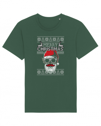 Merry Christmas Badass Santa Bottle Green