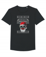 Merry Christmas Badass Santa Tricou mânecă scurtă guler larg Bărbat Skater