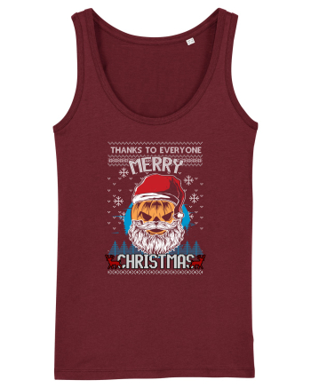 Merry Christmas Halloween Burgundy