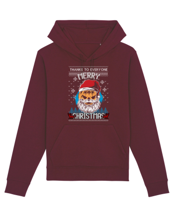 Merry Christmas Halloween Burgundy