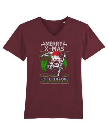 Merry Christmas Lamberjack Burgundy