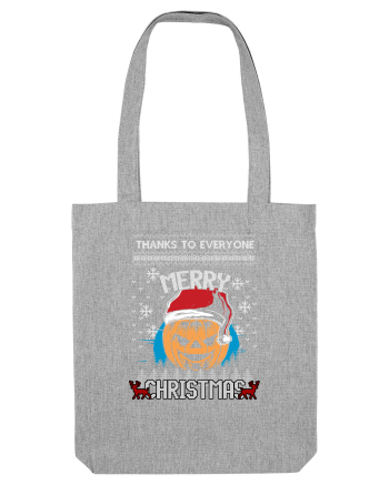 Merry Christmas Pumpkin Heather Grey