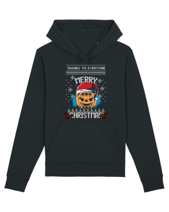 Merry Christmas Pumpkin Black