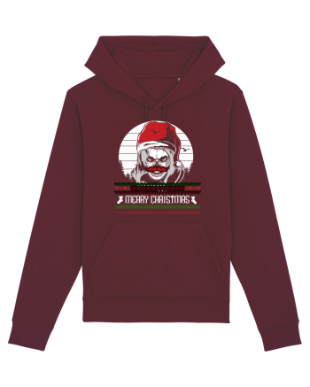 Merry Christmas Skull Burgundy