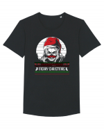 Merry Christmas Skull Tricou mânecă scurtă guler larg Bărbat Skater