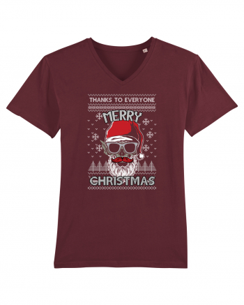 Merry Christmas Thanks To Everyone Burgundy