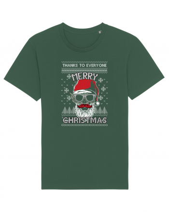 Merry Christmas Thanks To Everyone Bottle Green