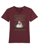 Merry Christmas Tricou mânecă scurtă guler V Bărbat Presenter