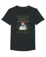 Merry Christmas Tricou mânecă scurtă guler larg Bărbat Skater