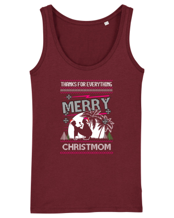 Merry Christmom Thank For Everything Burgundy