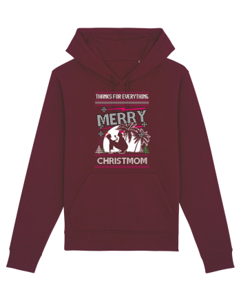 Merry Christmom Thank For Everything Burgundy