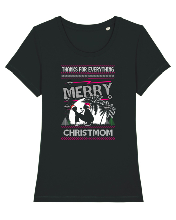 Merry Christmom Thank For Everything Black